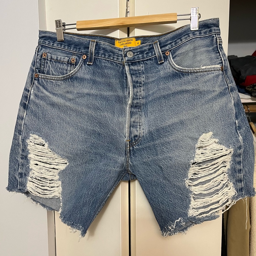 What Goes around Comes Around custom vintage denim shorts
